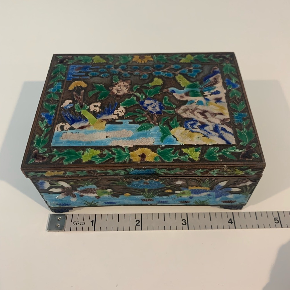 Exquisite Antique Chinese Enamel Box